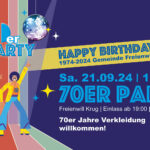 70er Jahre Party zum 50-jährigen Bestehen der Gemeinde Freienwill