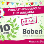 Anlässlich des 10. Jubiläums von Boben op Klima- und Energiewende e.V. ist ein Sonderfolge im Podcast STARK im Ehrenamt entstanden, die kurzweilig die Vielfalt des Vereins präsenteiret.