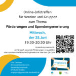 Online-Treffen zum Förderungen & Spendengenerierung im Ehrenamt