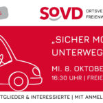 Bis ins hohe Alter mobil zu sein und mobil zu bleiben – diesen Wunsch haben viele Menschen. Der SoVD Freienwill-Hürup lädt ein zum Programm „Sicher mobil unterwegs“ am Mittwoch, den 8. Oktober 2025 von 16:30 Uhr bis ca 18 Uhr im Gemeindehaus Freienwill (Eckernförder Landstraße 33) – Freier Eintritt!
