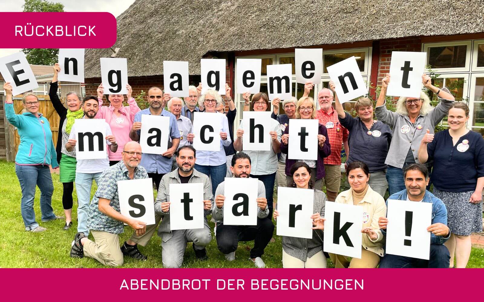 Rund 30 Menschen trafen sich beim Abendbrot der Begegnungen, um über Ehrenamt, Einsamkeit & echte Begegnung zu sprechen – offen, persönlich & verbindend.