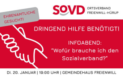 Wendepunkt für den SoVD Freienwill-Hürup – Hilfe benötigt!